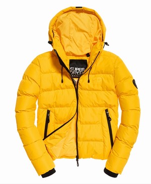 Superdry Spirit Puffer Icon Női Kabát Világos Sárga | HUWIB9805